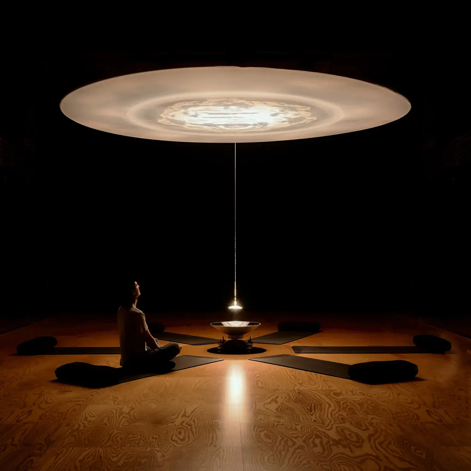 Wavespace, a light and water installation by Lachlan Turczan at Signal